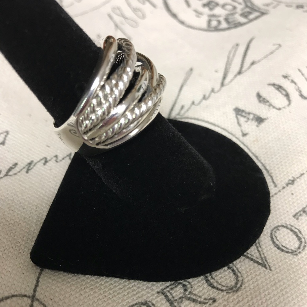 David Yurman Wide Crossover Ring